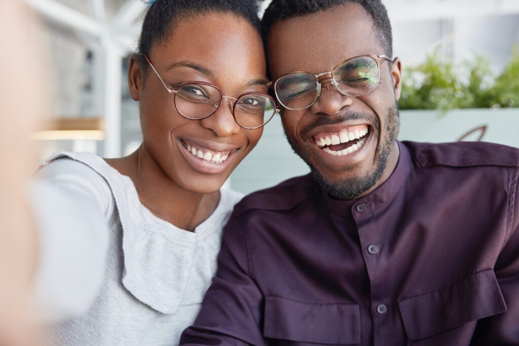 smiling couple